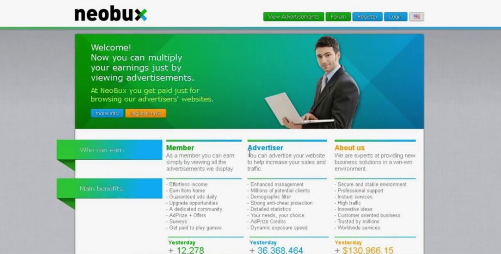 Почему стоит работать именно на Neobux?